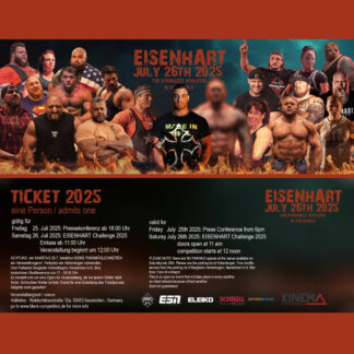 Eisenhart Black Competition ENTRY TICKET 2025